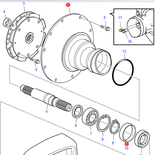 Volvo Penta  Flywheel housing Volvo Penta 22564984