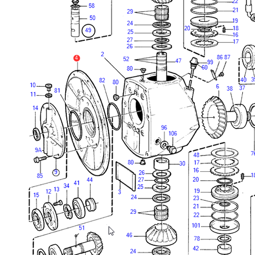 Volvo Penta Adapterplatte für den HS1 873172 Volvo Penta 872501