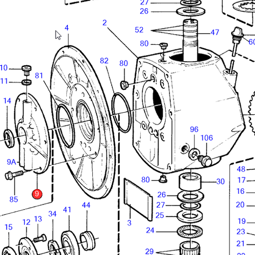 Volvo Penta Bomba de aceite para HS1 873172 Volvo Penta 3851512