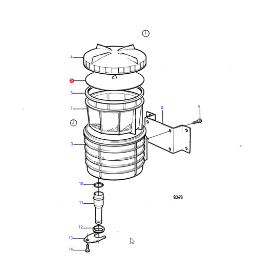 Volvo Penta Druckplatte Volvo Penta 22396396 - 845328