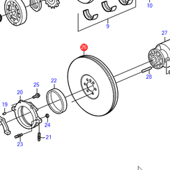 Starterkrans Volvo Penta 3855970