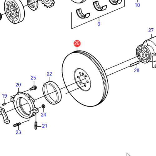 Volvo Penta Starter ring Volvo Penta 3855970