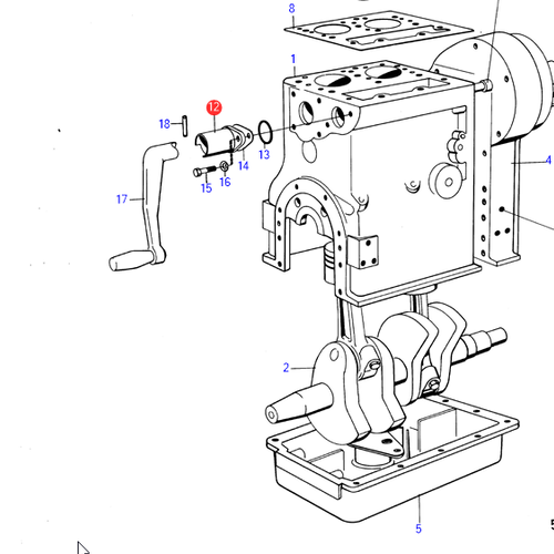 Volvo Penta Nockenwellenführung Volvo Penta 3875348