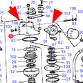 Volvo Penta Cuerpo de válvula para HS1 873172 Volvo Penta 872725 - 872605