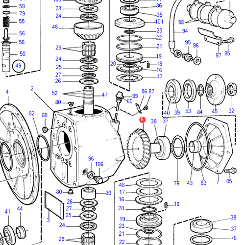 Volvo Penta Transmisión por engranajes Volvo Penta 872210