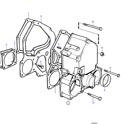 Volvo Penta Tapa de distribución Volvo Penta 3580373