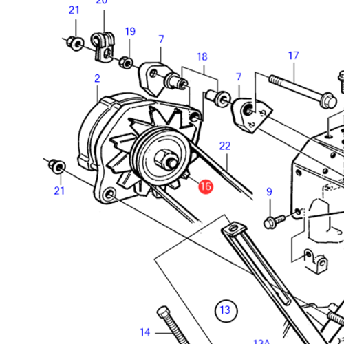 Volvo Penta Poelie Volvo Penta 841813