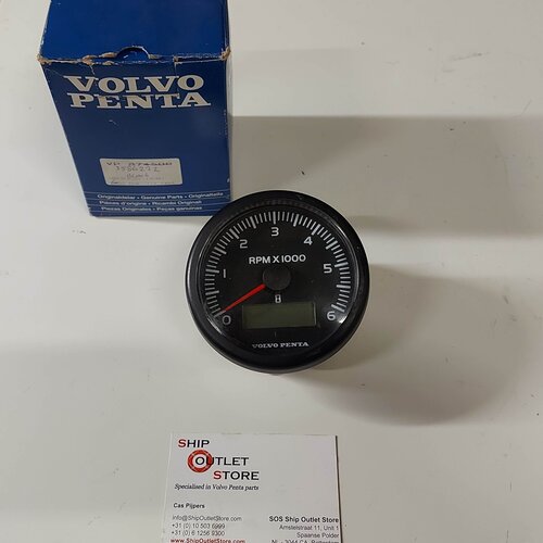 Volvo Penta Tachometer 6000 rpm EVC Volvo Penta  3586222 - 3586223