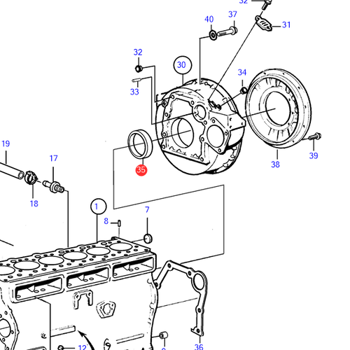 Volvo Penta Oliekeerring Volvo Penta 3582851