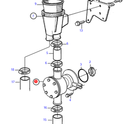 Bomba de agua cruda Volvo Penta 3583095