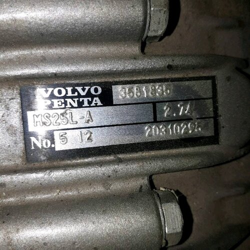 Volvo Penta Caja de cambios MS25L-A relación 2.74:1 Volvo Penta 3581835