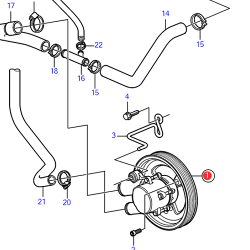 Volvo Penta Seewasserpumpe Volvo Penta 21212799 - 3812519