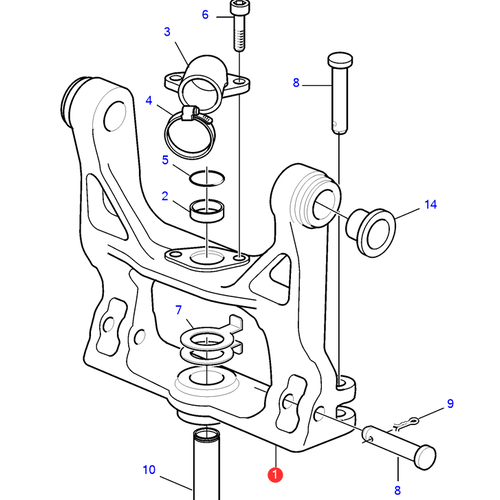 Volvo Penta Steering fork Volvo Penta 22867288 - 21441011