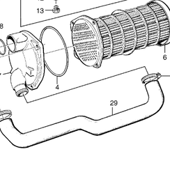 Manguera de agua Volvo Penta 866218