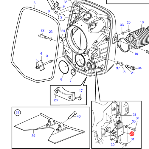 Volvo Penta Kit de sensor de compensación Volvo Penta 3818189