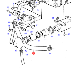 Manguera de agua Volvo Penta 3580885