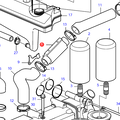 Volvo Penta Fuel cooler D4 - D6 Volvo Penta 23485230 - 3583818