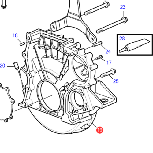 Volvo Penta Caja del volante D4 - D6 Volvo Penta 23275772