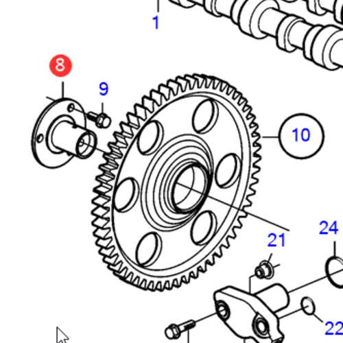 Volvo Penta Hub Volvo Penta 21165762 - 3582651