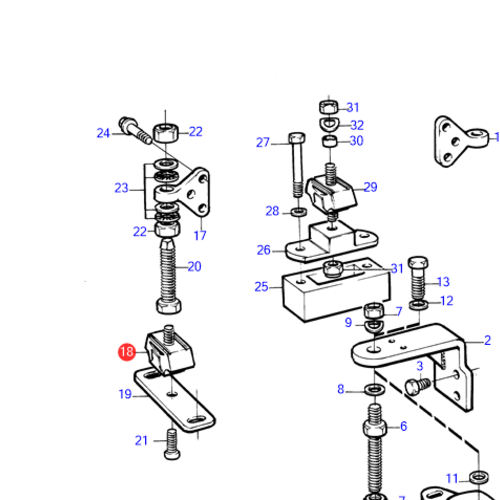 Volvo Penta Engine suspension Volvo Penta 838262