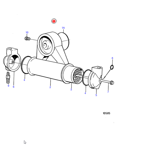 Volvo Penta Oil cooler Volvo Penta 856831 - 834483