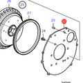 Volvo Penta Back plate flywheel housing Volvo Penta 3818600