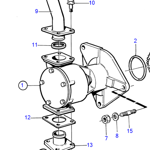 Volvo Penta Buitenwaterpomp Volvo Penta 3829310