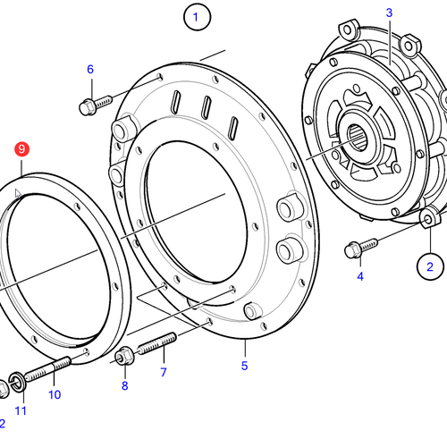 Volvo Penta Spacer ring Volvo Penta 3808744