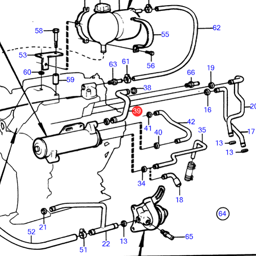 Volvo Penta Cooling water pipe 2003 Volvo Penta 840731