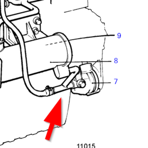 Volvo Penta Cooling water pipe Volvo Penta 840952