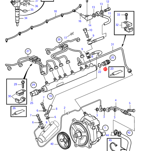 Volvo Penta Drukbegrenzingsklep Volvo Penta 3884353