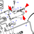 Volvo Penta Valve body with fuel hose Volvo Penta 3583123 - 3584366