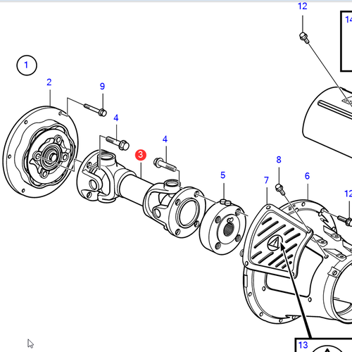 Volvo Penta Jack Shaft Volvo Penta 3861048