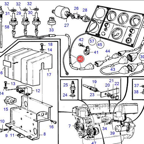 Volvo Penta Kabelboom AQAD40B Volvo Penta 858057