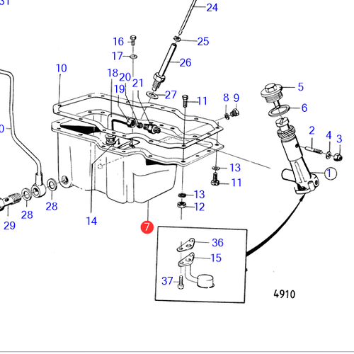 Volvo Penta Sump pan MD21 Volvo Penta 840265