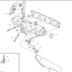 Pakking Volvo Penta 21584008 - 8631549