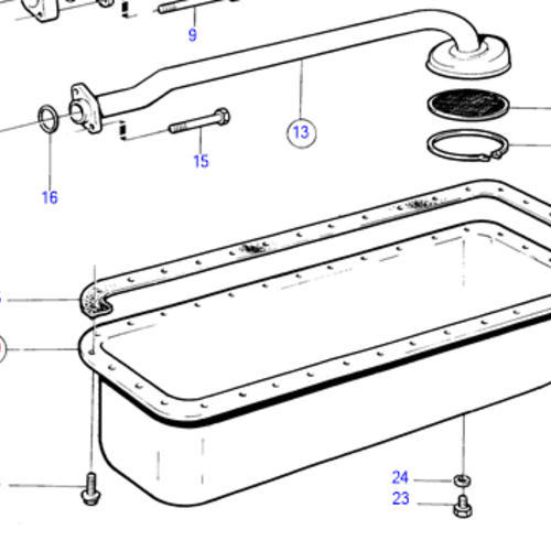 Volvo Penta Carterpan Volvo Penta 844910 - 844909