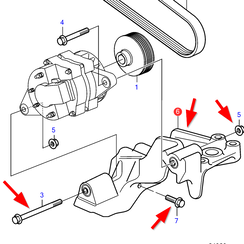 Dynamobeugel kit Volvo Penta 22905442 - 21337445