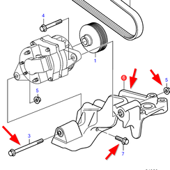 Dynamobeugel kit Volvo Penta 22905442