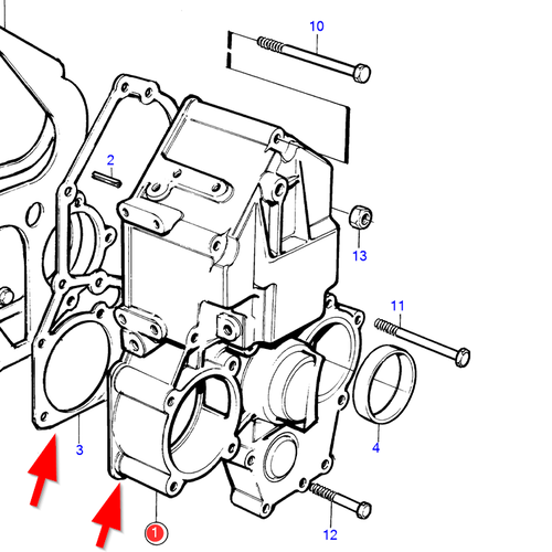 Volvo Penta Distribution cover MD2040 Volvo Penta 3580584