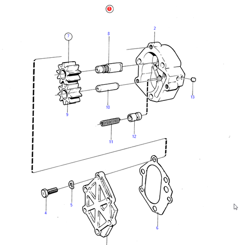 Volvo Penta Oil pump Volvo Penta 833852 - 829730