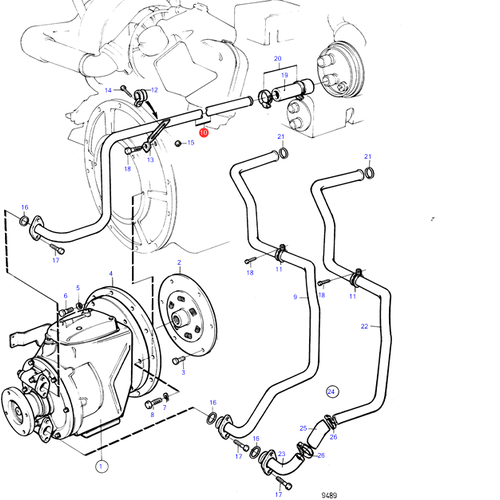 Volvo Penta Koelwaterpijp Volvo Penta 860278 - 838818
