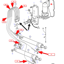 Mangueras para bomba de trim 21945915 Volvo Penta 21481309