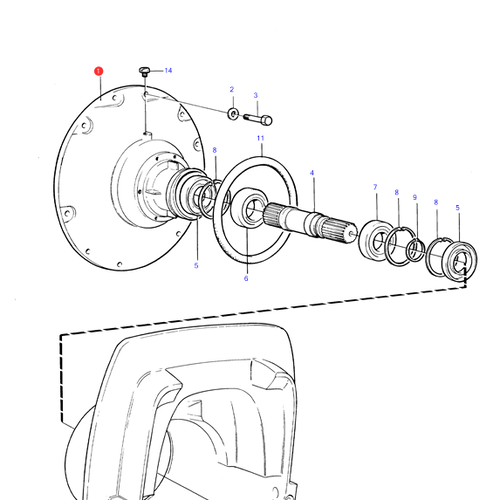 Volvo Penta Bell housing Volvo Penta 23838511 - 844519