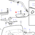 Volvo Penta Steering cable mounting Volvo Penta 852775