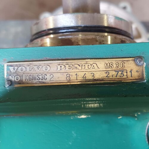 Volvo Penta Transmission MS3-C  ratio 2.73:1  Volvo Penta