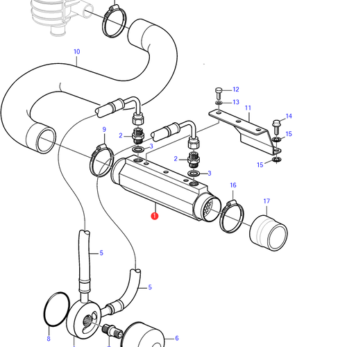 Volvo Penta Enfriador de aceite Volvo Penta 21657814 - 3807876