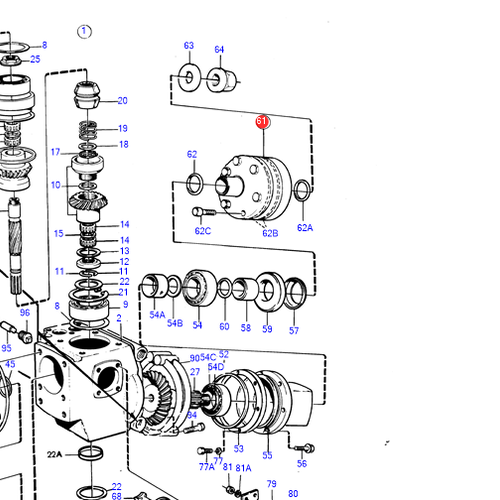 Volvo Penta Embrague deslizante MS3 Volvo Penta 852072