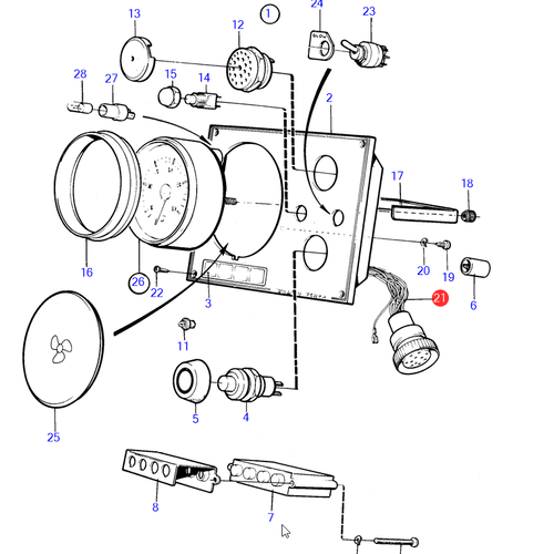 Volvo Penta Cable kit instrument panel Volvo Penta 873560