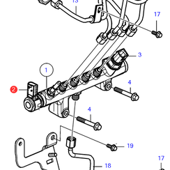 Válvula limitadora de presión Volvo Penta 21880675